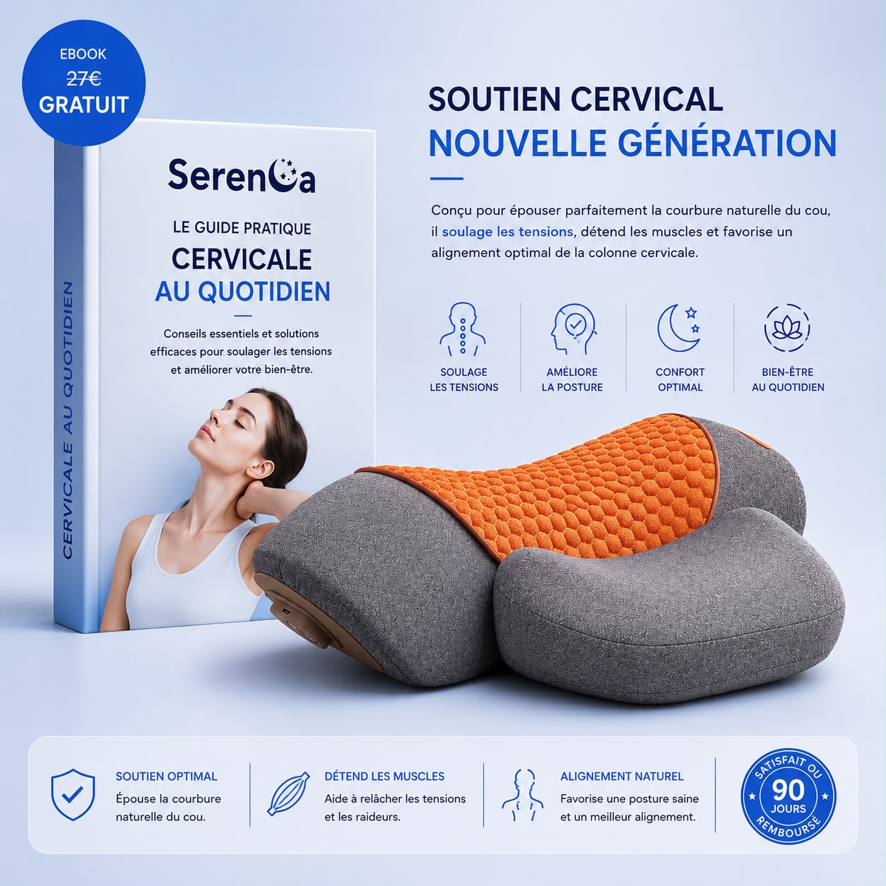 Altis™ - Dispositif de relaxation cervicale chauffant 3-en-1